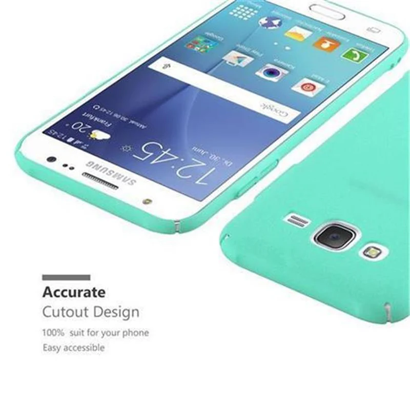 Cadorabo Hülle kompatibel mit Samsung Galaxy J5 2015 Hard Case Schutzhülle in Frosted Optik gegen Kratzer und Stöße