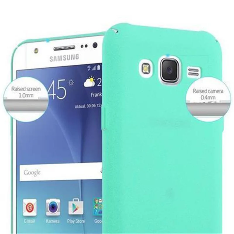 Cadorabo Hülle kompatibel mit Samsung Galaxy J5 2015 Hard Case Schutzhülle in Frosted Optik gegen Kratzer und Stöße