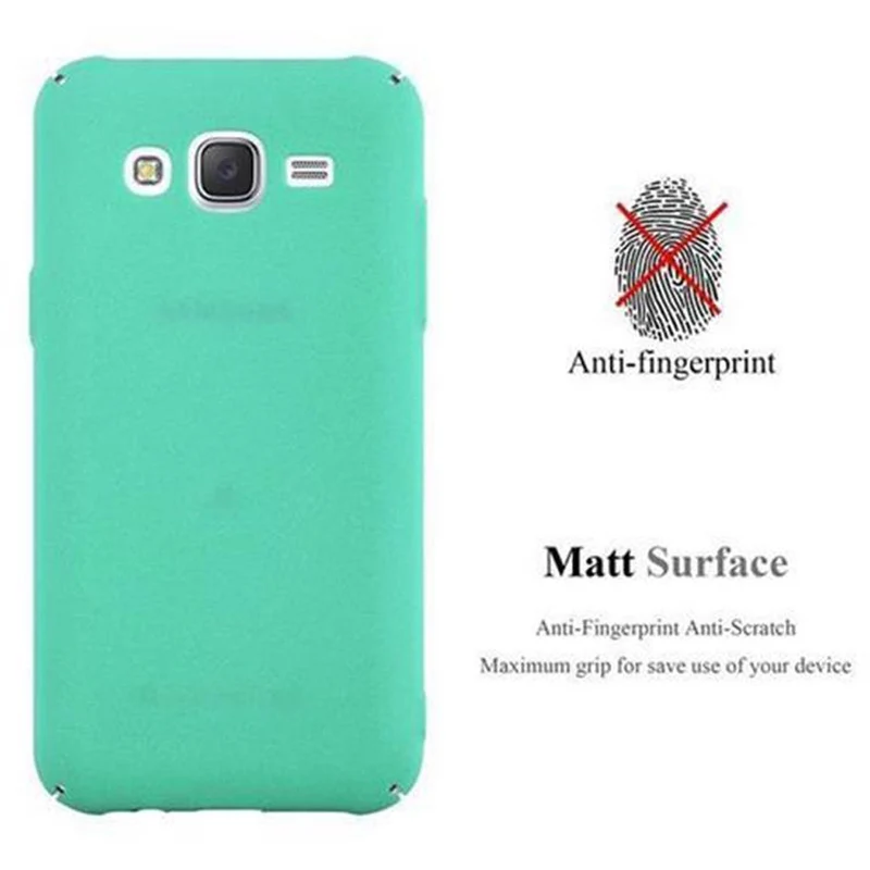 Cadorabo Hülle kompatibel mit Samsung Galaxy J5 2015 Hard Case Schutzhülle in Frosted Optik gegen Kratzer und Stöße