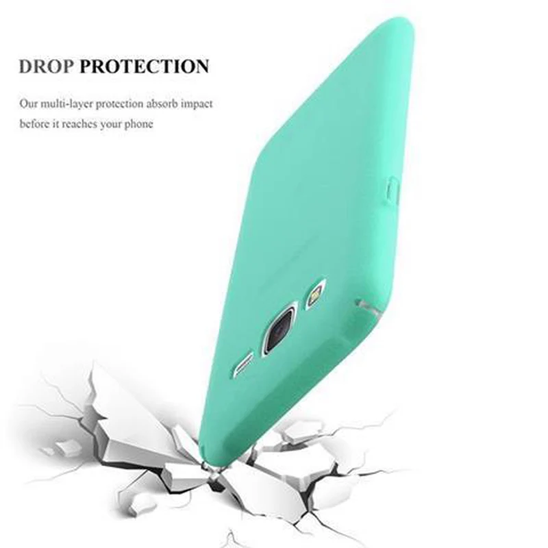 Cadorabo Hülle kompatibel mit Samsung Galaxy J5 2015 Hard Case Schutzhülle in Frosted Optik gegen Kratzer und Stöße