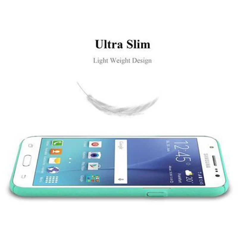 Cadorabo Hülle kompatibel mit Samsung Galaxy J5 2015 Hard Case Schutzhülle in Frosted Optik gegen Kratzer und Stöße