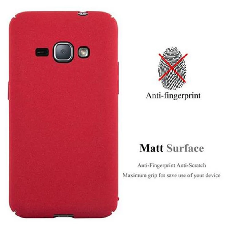 Cadorabo Hülle kompatibel mit Samsung Galaxy J1 2016 Hard Case Schutzhülle in Frosted Optik gegen Kratzer und Stöße
