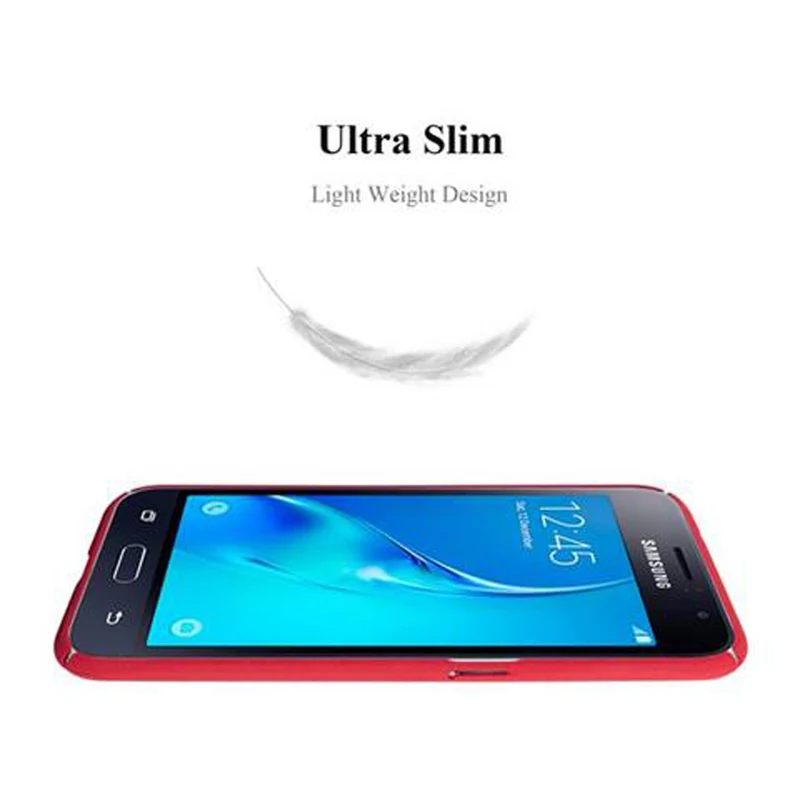 Cadorabo Hülle kompatibel mit Samsung Galaxy J1 2016 Hard Case Schutzhülle in Frosted Optik gegen Kratzer und Stöße