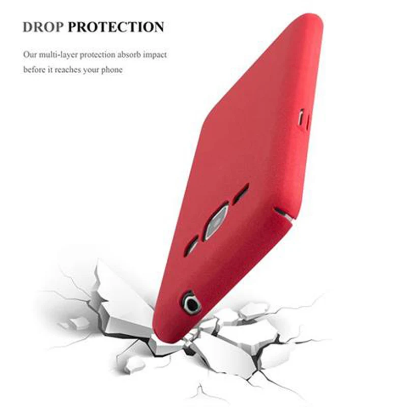 Cadorabo Hülle kompatibel mit Samsung Galaxy J1 2016 Hard Case Schutzhülle in Frosted Optik gegen Kratzer und Stöße