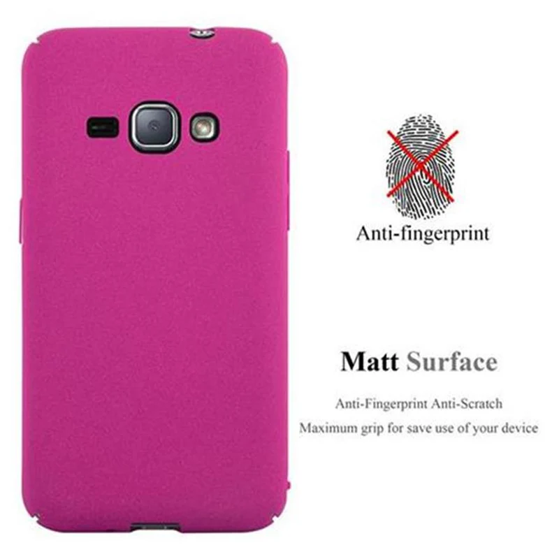 Cadorabo Hülle kompatibel mit Samsung Galaxy J1 2016 Hard Case Schutzhülle in Frosted Optik gegen Kratzer und Stöße