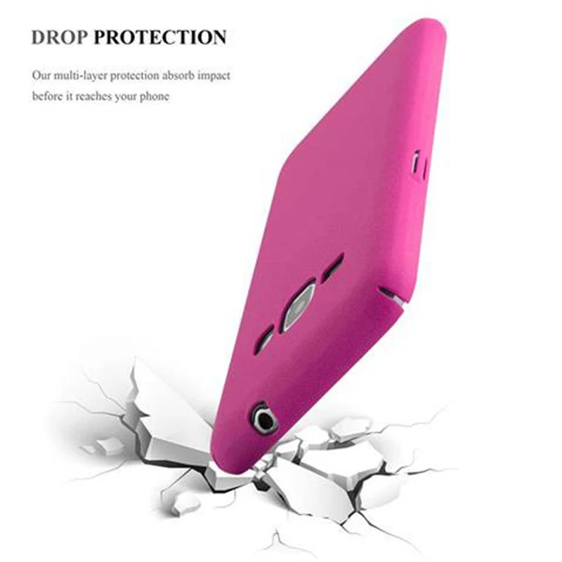 Cadorabo Hülle kompatibel mit Samsung Galaxy J1 2016 Hard Case Schutzhülle in Frosted Optik gegen Kratzer und Stöße