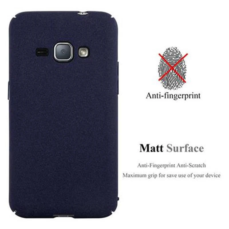 Cadorabo Hülle kompatibel mit Samsung Galaxy J1 2016 Hard Case Schutzhülle in Frosted Optik gegen Kratzer und Stöße