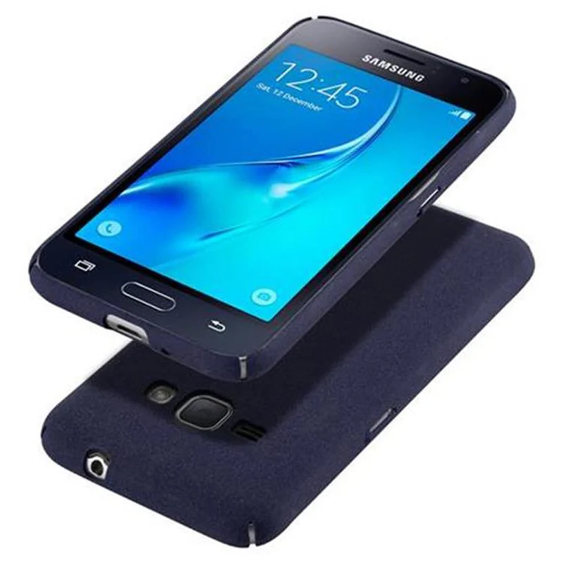 Cadorabo Hülle kompatibel mit Samsung Galaxy J1 2016 Hard Case Schutzhülle in Frosted Optik gegen Kratzer und Stöße