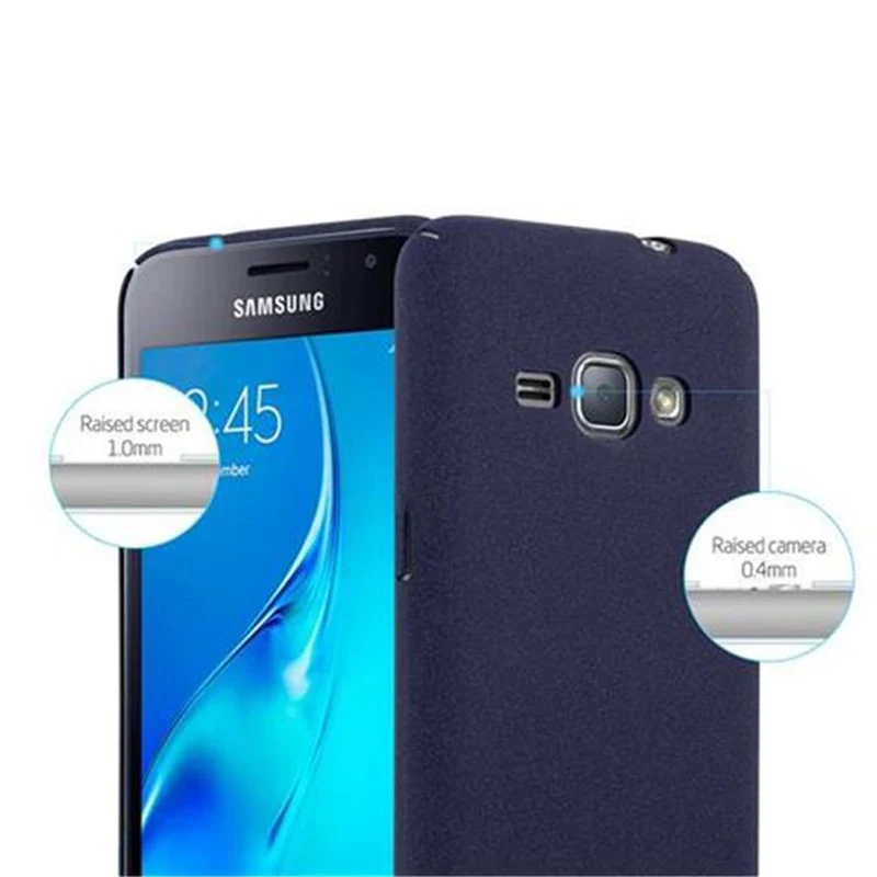Cadorabo Hülle kompatibel mit Samsung Galaxy J1 2016 Hard Case Schutzhülle in Frosted Optik gegen Kratzer und Stöße