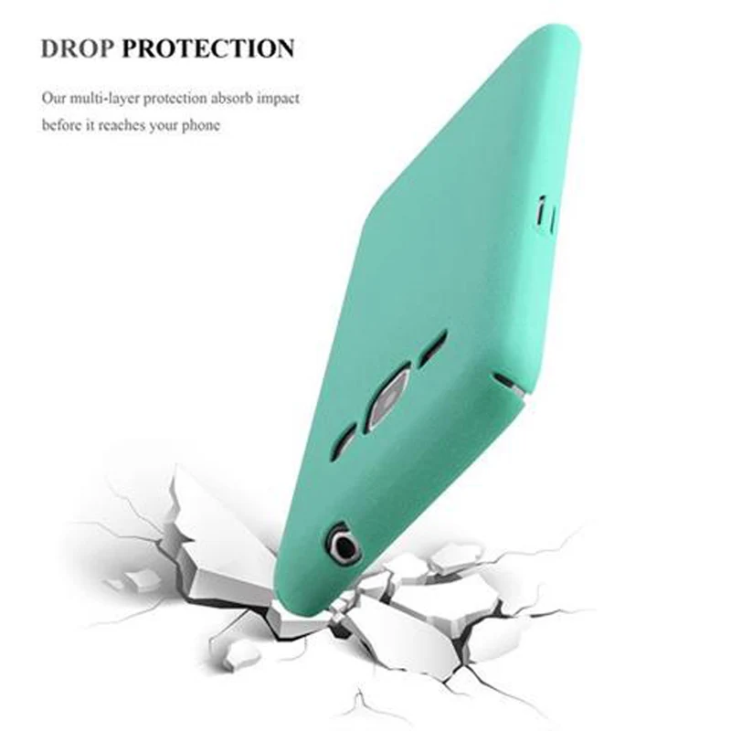 Cadorabo Hülle kompatibel mit Samsung Galaxy J1 2016 Hard Case Schutzhülle in Frosted Optik gegen Kratzer und Stöße