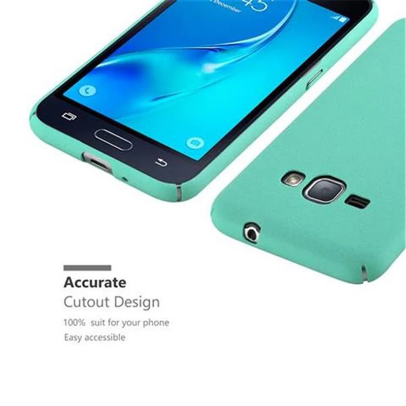Cadorabo Hülle kompatibel mit Samsung Galaxy J1 2016 Hard Case Schutzhülle in Frosted Optik gegen Kratzer und Stöße