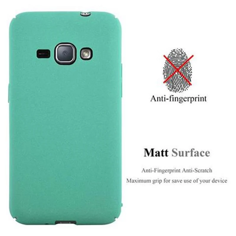 Cadorabo Hülle kompatibel mit Samsung Galaxy J1 2016 Hard Case Schutzhülle in Frosted Optik gegen Kratzer und Stöße