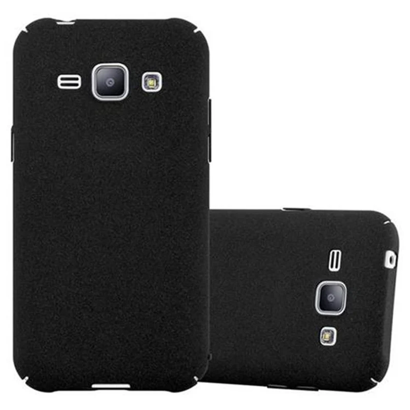 Cadorabo Hülle kompatibel mit Samsung Galaxy J1 2015 Hard Case Schutzhülle in Frosted Optik gegen Kratzer und Stöße