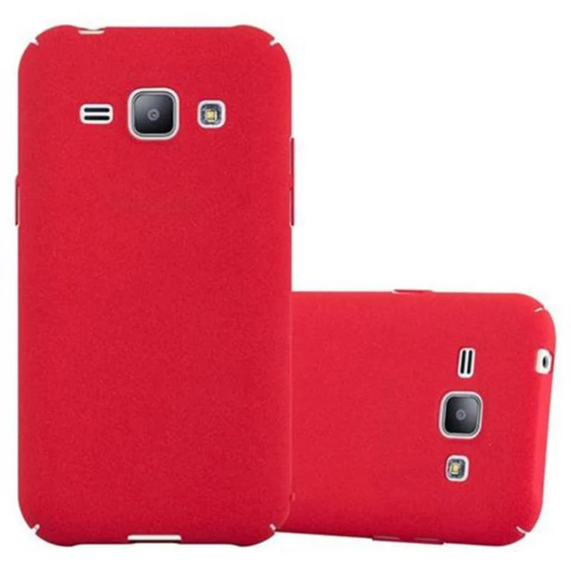 Cadorabo Hülle kompatibel mit Samsung Galaxy J1 2015 Hard Case Schutzhülle in Frosted Optik gegen Kratzer und Stöße