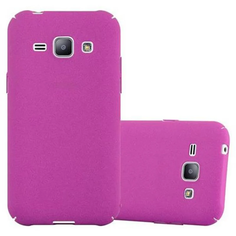 Cadorabo Hülle kompatibel mit Samsung Galaxy J1 2015 Hard Case Schutzhülle in Frosted Optik gegen Kratzer und Stöße