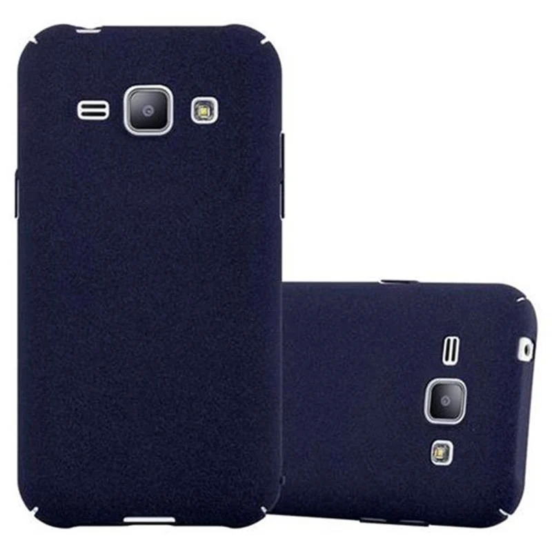 Cadorabo Hülle kompatibel mit Samsung Galaxy J1 2015 Hard Case Schutzhülle in Frosted Optik gegen Kratzer und Stöße