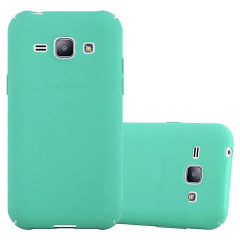 Cadorabo Hülle kompatibel mit Samsung Galaxy J1 2015 Hard Case Schutzhülle in Frosted Optik gegen Kratzer und Stöße