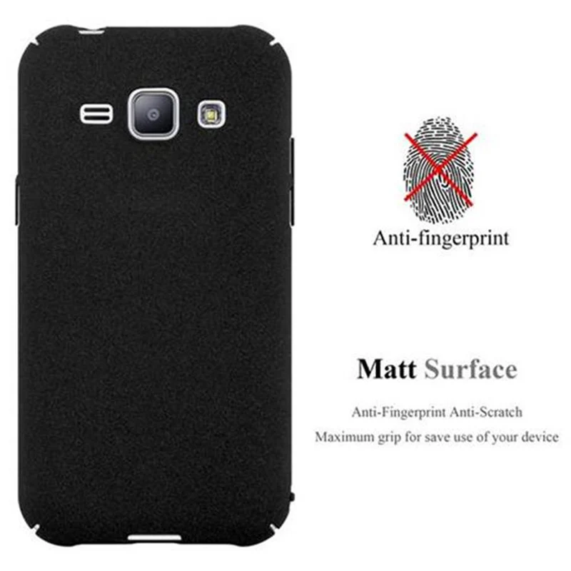Cadorabo Hülle kompatibel mit Samsung Galaxy J1 2015 Hard Case Schutzhülle in Frosted Optik gegen Kratzer und Stöße