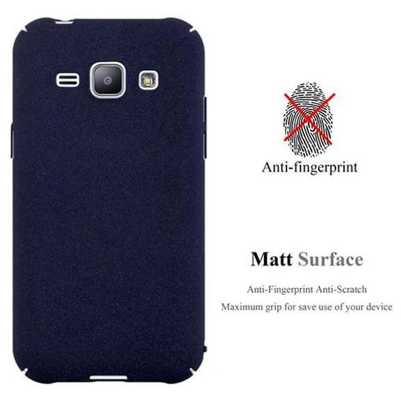 Cadorabo Hülle kompatibel mit Samsung Galaxy J1 2015 Hard Case Schutzhülle in Frosted Optik gegen Kratzer und Stöße