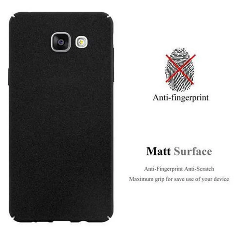 Cadorabo Hülle kompatibel mit Samsung Galaxy A5 2016 Hard Case Schutzhülle in Frosted Optik gegen Kratzer und Stöße
