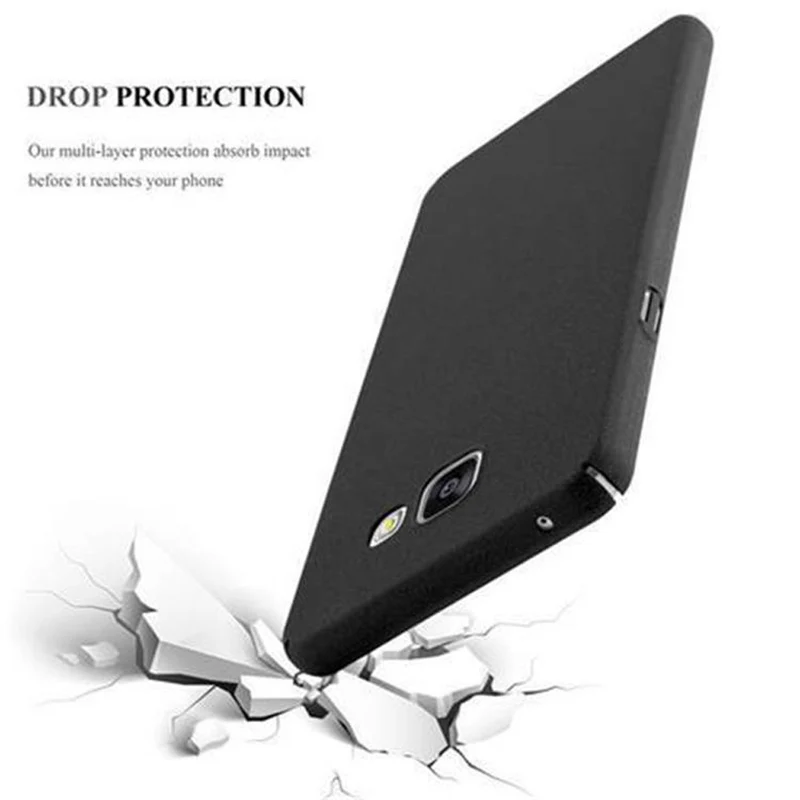 Cadorabo Hülle kompatibel mit Samsung Galaxy A5 2016 Hard Case Schutzhülle in Frosted Optik gegen Kratzer und Stöße