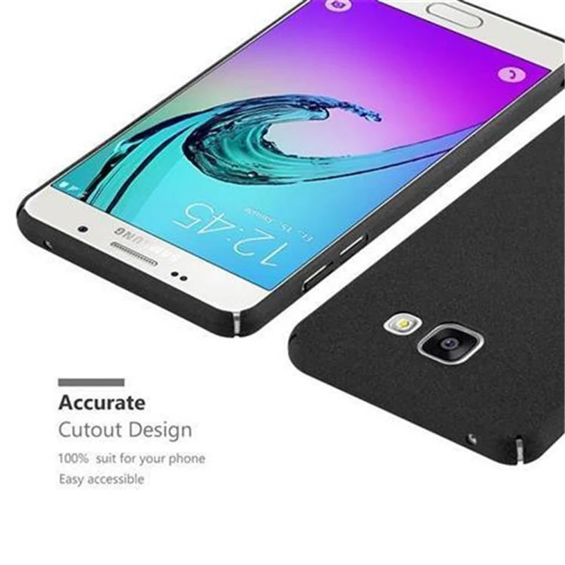 Cadorabo Hülle kompatibel mit Samsung Galaxy A5 2016 Hard Case Schutzhülle in Frosted Optik gegen Kratzer und Stöße