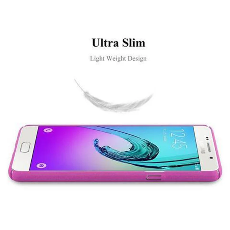 Cadorabo Hülle kompatibel mit Samsung Galaxy A5 2016 Hard Case Schutzhülle in Frosted Optik gegen Kratzer und Stöße