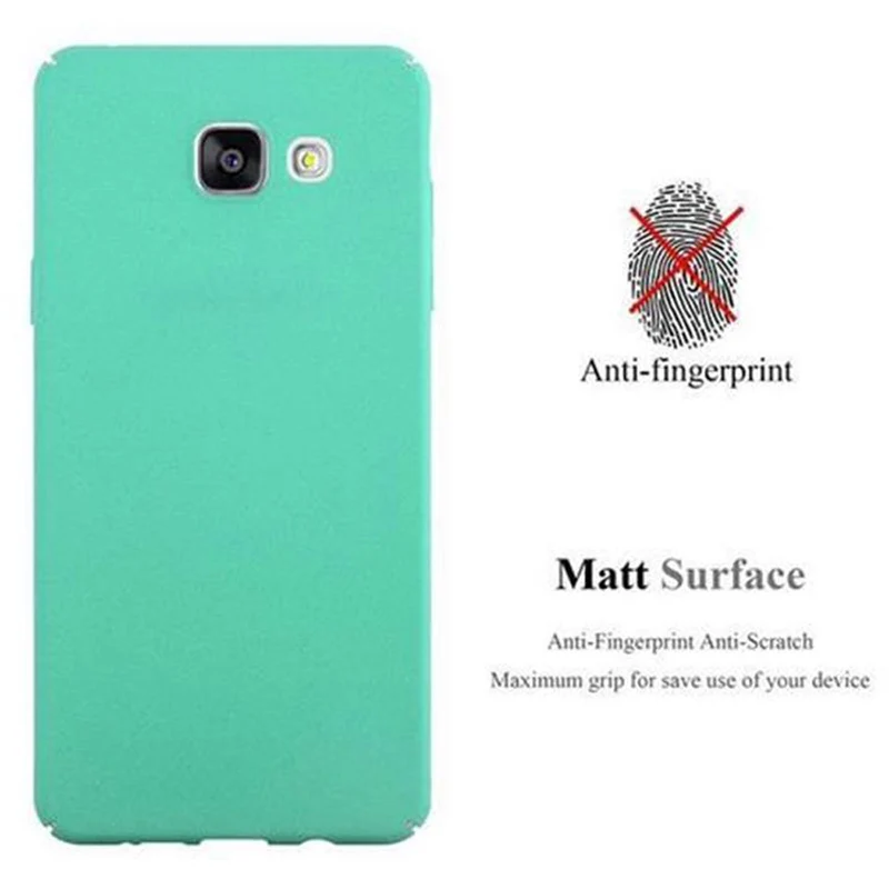 Cadorabo Hülle kompatibel mit Samsung Galaxy A5 2016 Hard Case Schutzhülle in Frosted Optik gegen Kratzer und Stöße