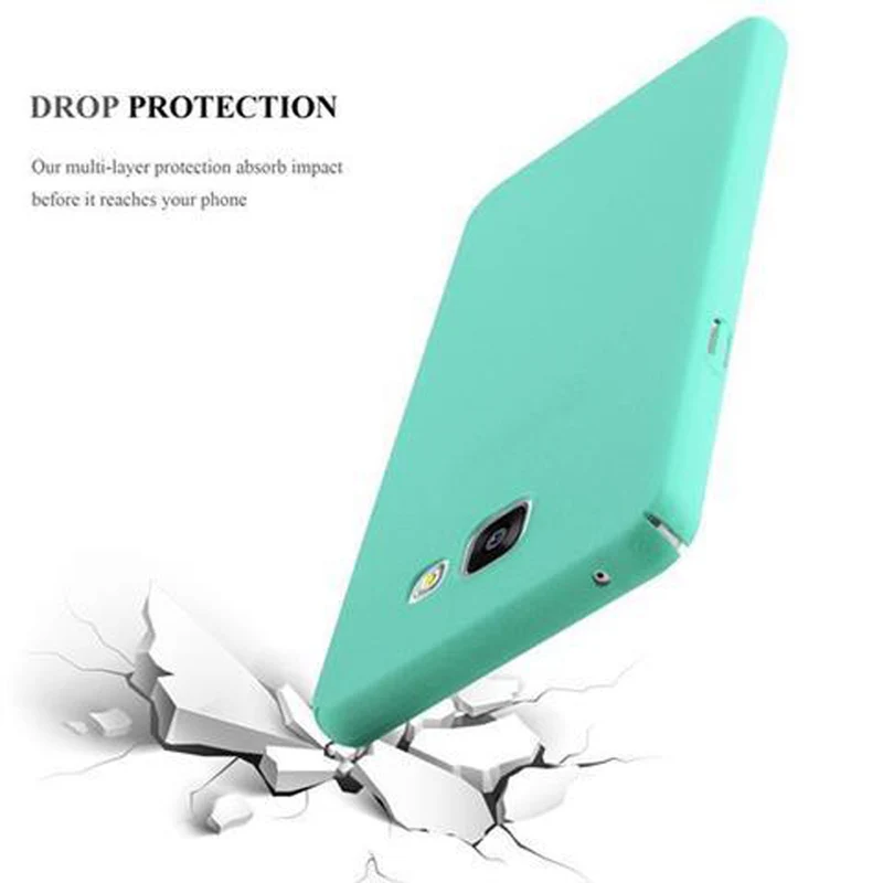 Cadorabo Hülle kompatibel mit Samsung Galaxy A5 2016 Hard Case Schutzhülle in Frosted Optik gegen Kratzer und Stöße