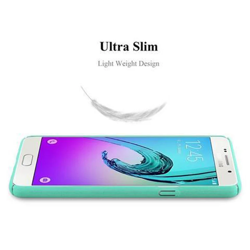 Cadorabo Hülle kompatibel mit Samsung Galaxy A5 2016 Hard Case Schutzhülle in Frosted Optik gegen Kratzer und Stöße