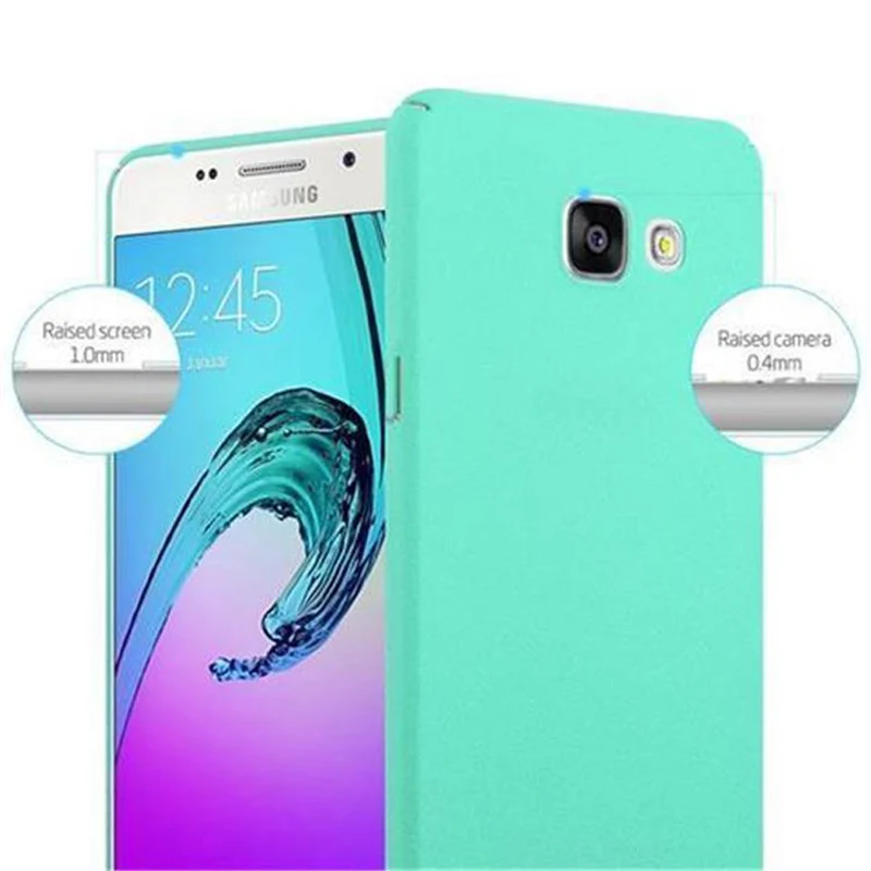 Cadorabo Hülle kompatibel mit Samsung Galaxy A5 2016 Hard Case Schutzhülle in Frosted Optik gegen Kratzer und Stöße