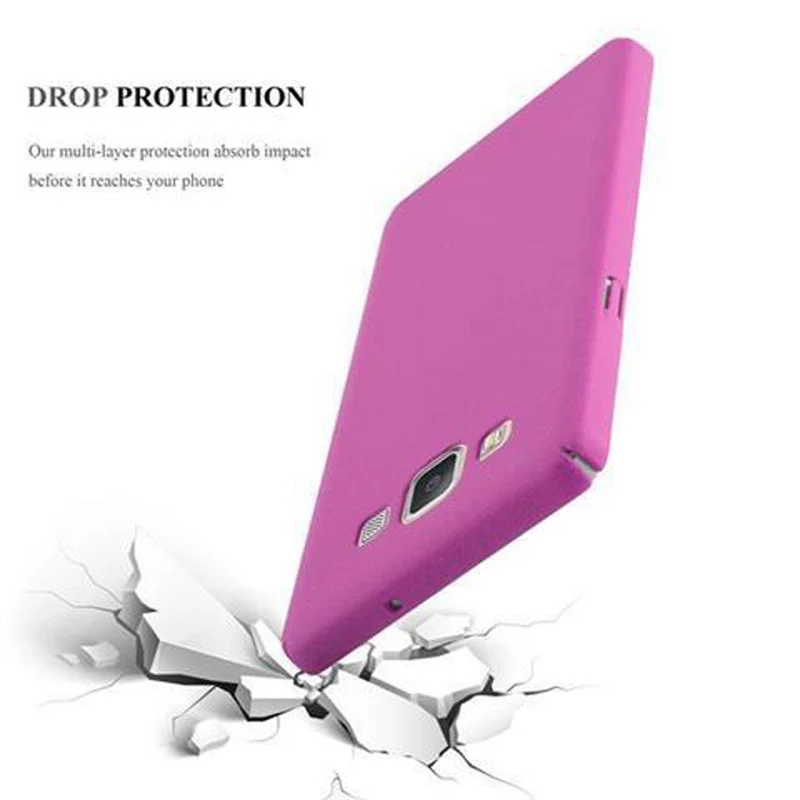Cadorabo Hülle kompatibel mit Samsung Galaxy A5 2015 Hard Case Schutzhülle in Frosted Optik gegen Kratzer und Stöße