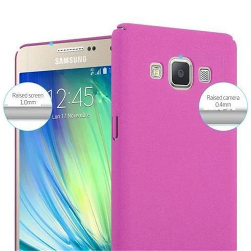 Cadorabo Hülle kompatibel mit Samsung Galaxy A5 2015 Hard Case Schutzhülle in Frosted Optik gegen Kratzer und Stöße