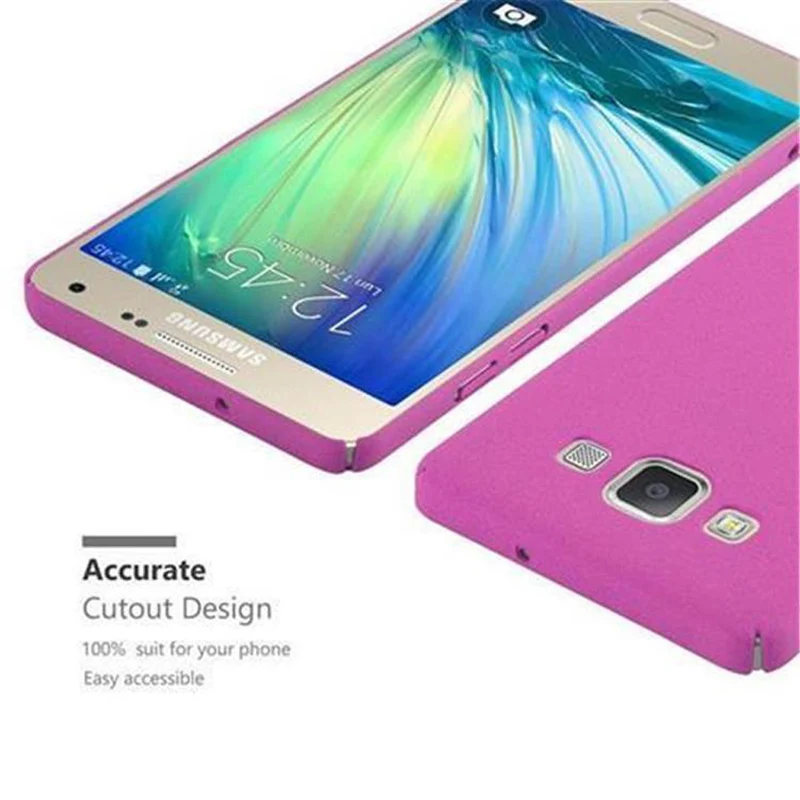 Cadorabo Hülle kompatibel mit Samsung Galaxy A5 2015 Hard Case Schutzhülle in Frosted Optik gegen Kratzer und Stöße