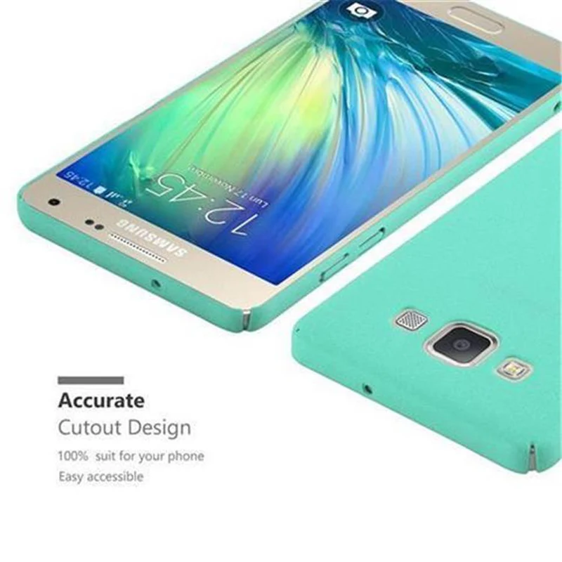Cadorabo Hülle kompatibel mit Samsung Galaxy A5 2015 Hard Case Schutzhülle in Frosted Optik gegen Kratzer und Stöße