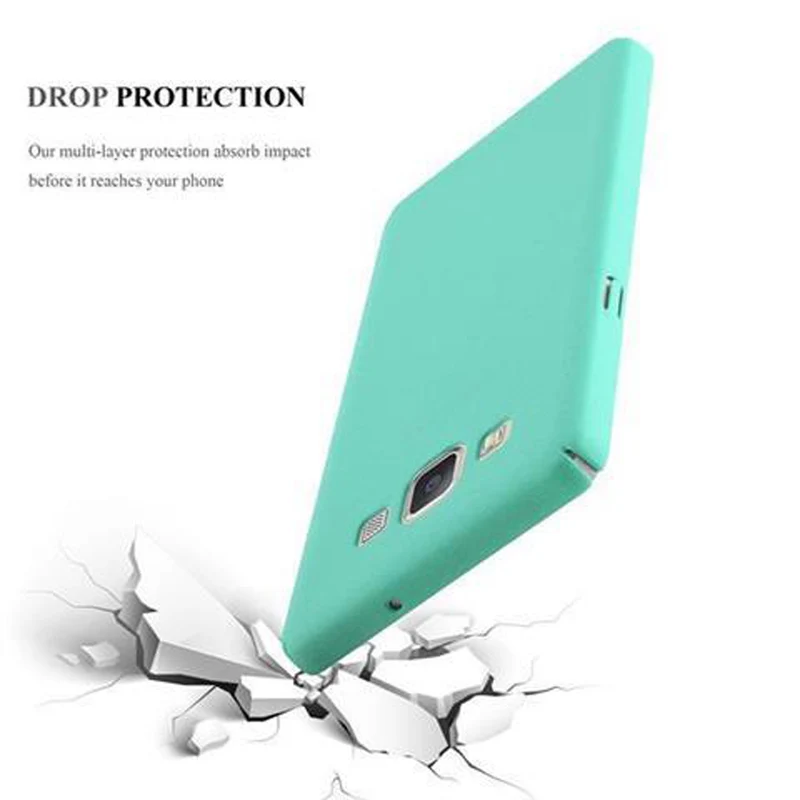 Cadorabo Hülle kompatibel mit Samsung Galaxy A5 2015 Hard Case Schutzhülle in Frosted Optik gegen Kratzer und Stöße