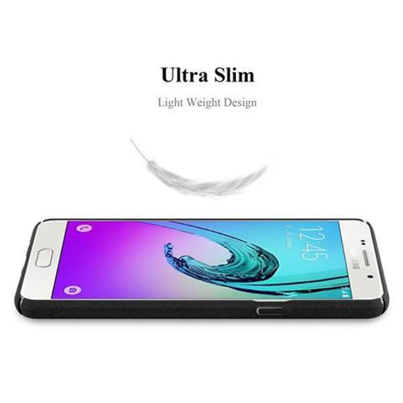 Cadorabo Hülle kompatibel mit Samsung Galaxy A3 2016 Hard Case Schutzhülle in Frosted Optik gegen Kratzer und Stöße