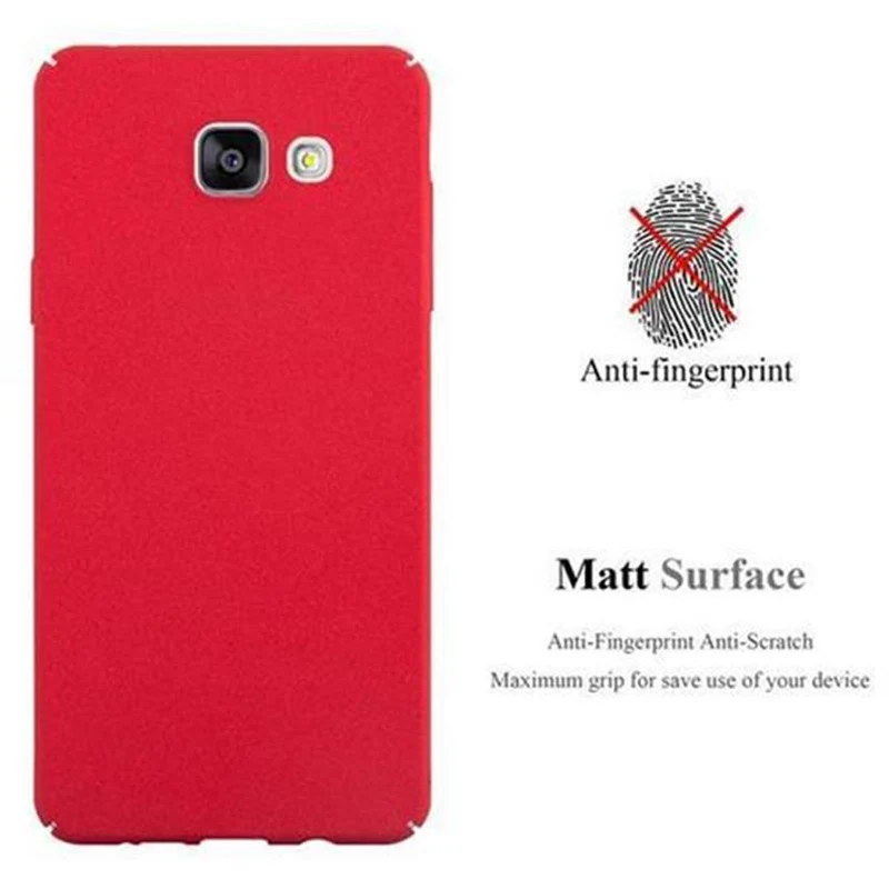 Cadorabo Hülle kompatibel mit Samsung Galaxy A3 2016 Hard Case Schutzhülle in Frosted Optik gegen Kratzer und Stöße