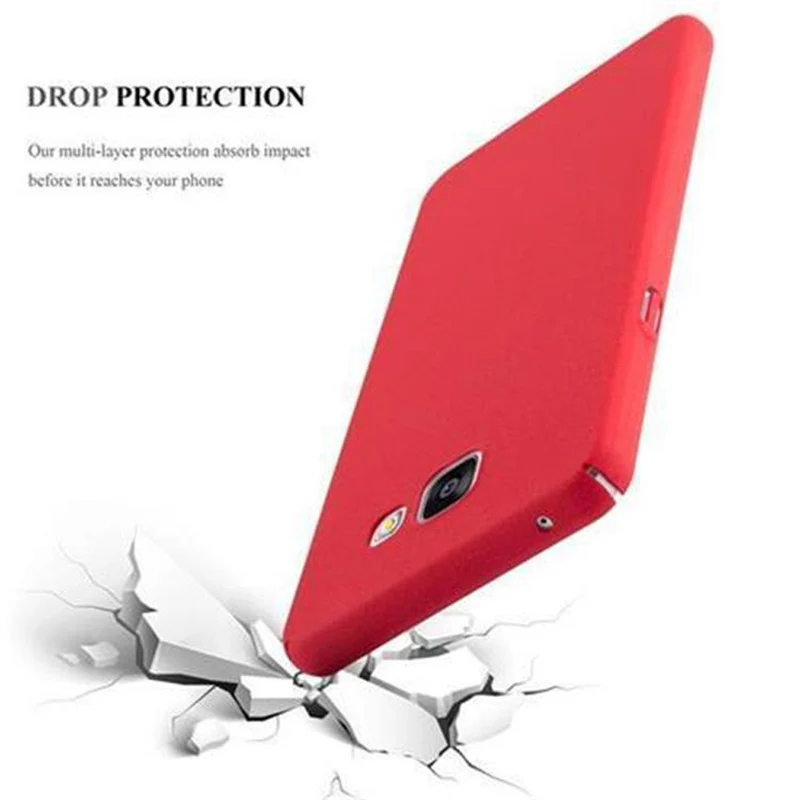 Cadorabo Hülle kompatibel mit Samsung Galaxy A3 2016 Hard Case Schutzhülle in Frosted Optik gegen Kratzer und Stöße