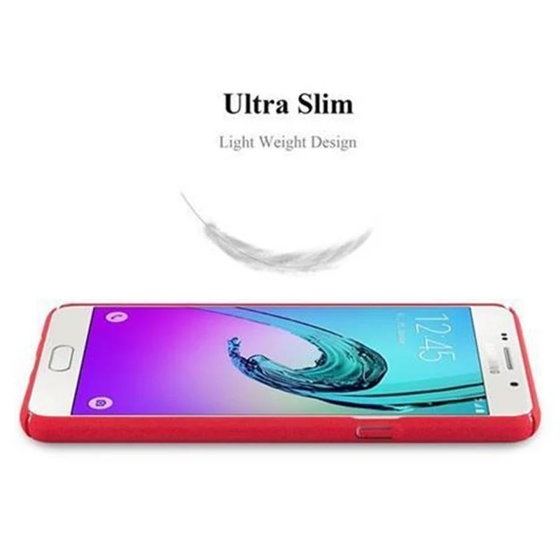 Cadorabo Hülle kompatibel mit Samsung Galaxy A3 2016 Hard Case Schutzhülle in Frosted Optik gegen Kratzer und Stöße