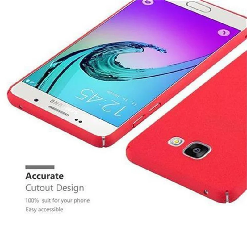 Cadorabo Hülle kompatibel mit Samsung Galaxy A3 2016 Hard Case Schutzhülle in Frosted Optik gegen Kratzer und Stöße