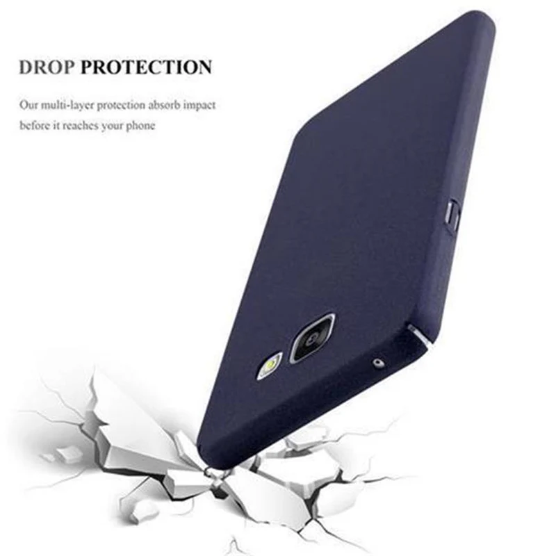 Cadorabo Hülle kompatibel mit Samsung Galaxy A3 2016 Hard Case Schutzhülle in Frosted Optik gegen Kratzer und Stöße