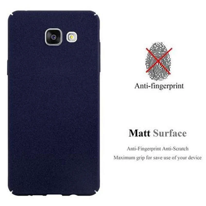 Cadorabo Hülle kompatibel mit Samsung Galaxy A3 2016 Hard Case Schutzhülle in Frosted Optik gegen Kratzer und Stöße