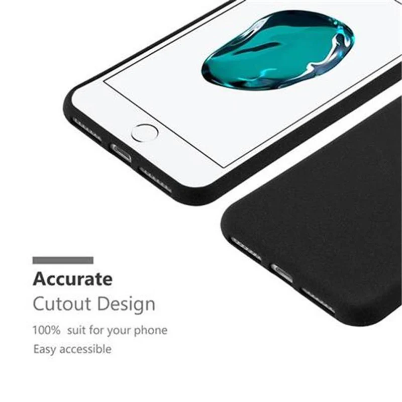 Cadorabo Hülle kompatibel mit Apple iPhone 7 PLUS / 7S PLUS / 8 PLUS Schutzhülle aus flexiblem TPU Silikon