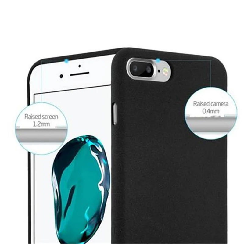 Cadorabo Hülle kompatibel mit Apple iPhone 7 PLUS / 7S PLUS / 8 PLUS Schutzhülle aus flexiblem TPU Silikon