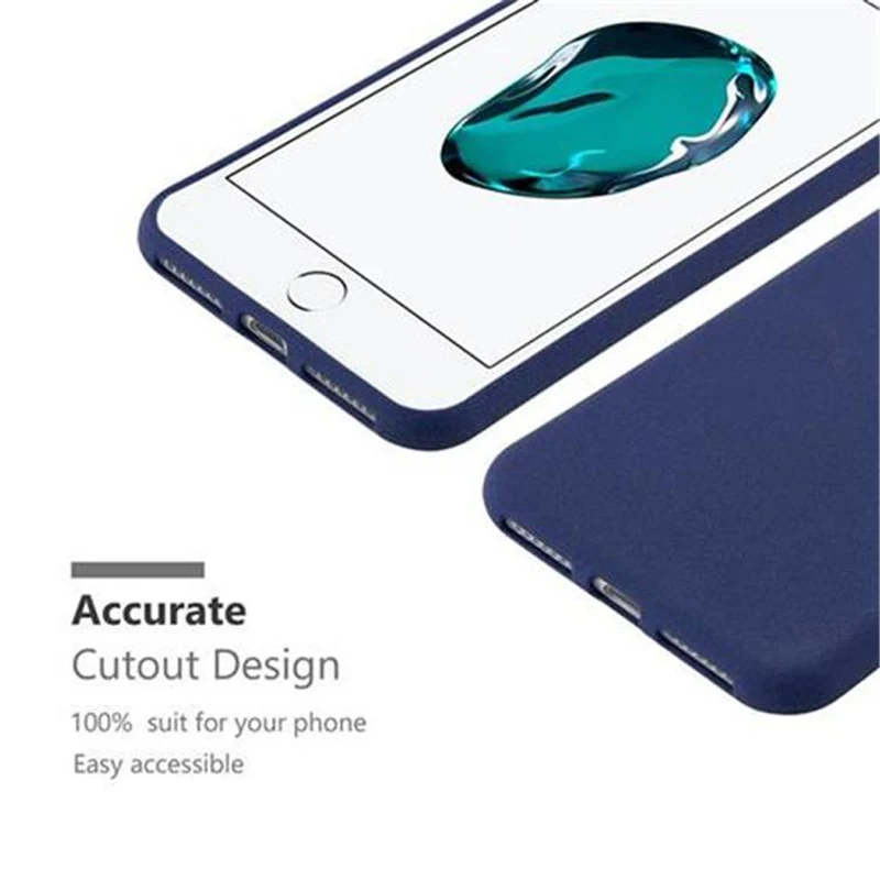 Cadorabo Hülle kompatibel mit Apple iPhone 7 PLUS / 7S PLUS / 8 PLUS Schutzhülle aus flexiblem TPU Silikon