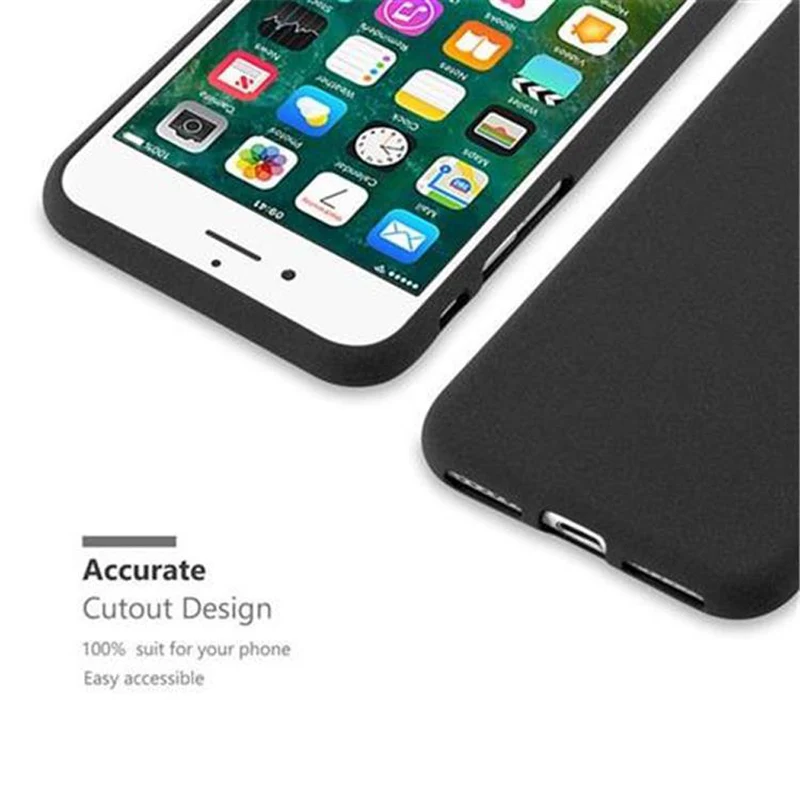 Cadorabo Hülle kompatibel mit Apple iPhone 7 / 7S / 8 / SE 2020 Schutzhülle aus flexiblem TPU Silikon