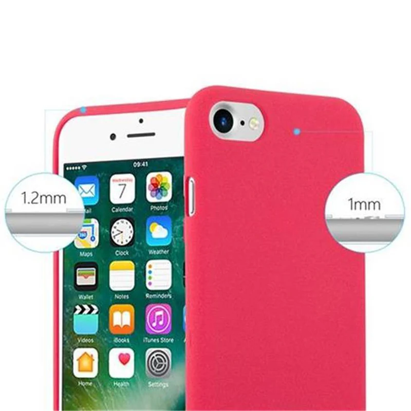 Cadorabo Hülle kompatibel mit Apple iPhone 7 / 7S / 8 / SE 2020 Schutzhülle aus flexiblem TPU Silikon