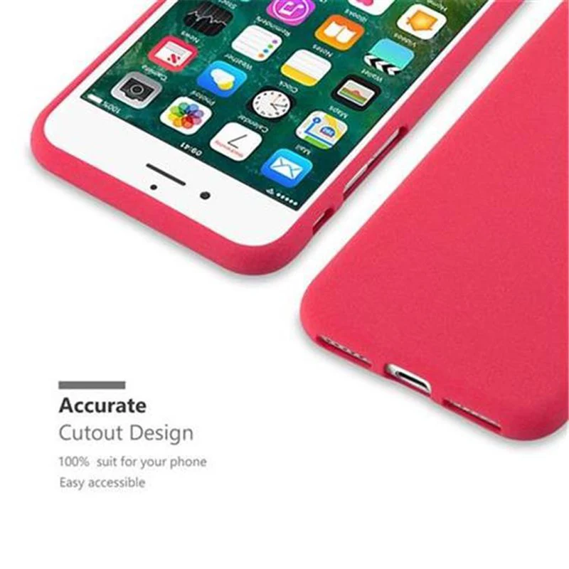 Cadorabo Hülle kompatibel mit Apple iPhone 7 / 7S / 8 / SE 2020 Schutzhülle aus flexiblem TPU Silikon