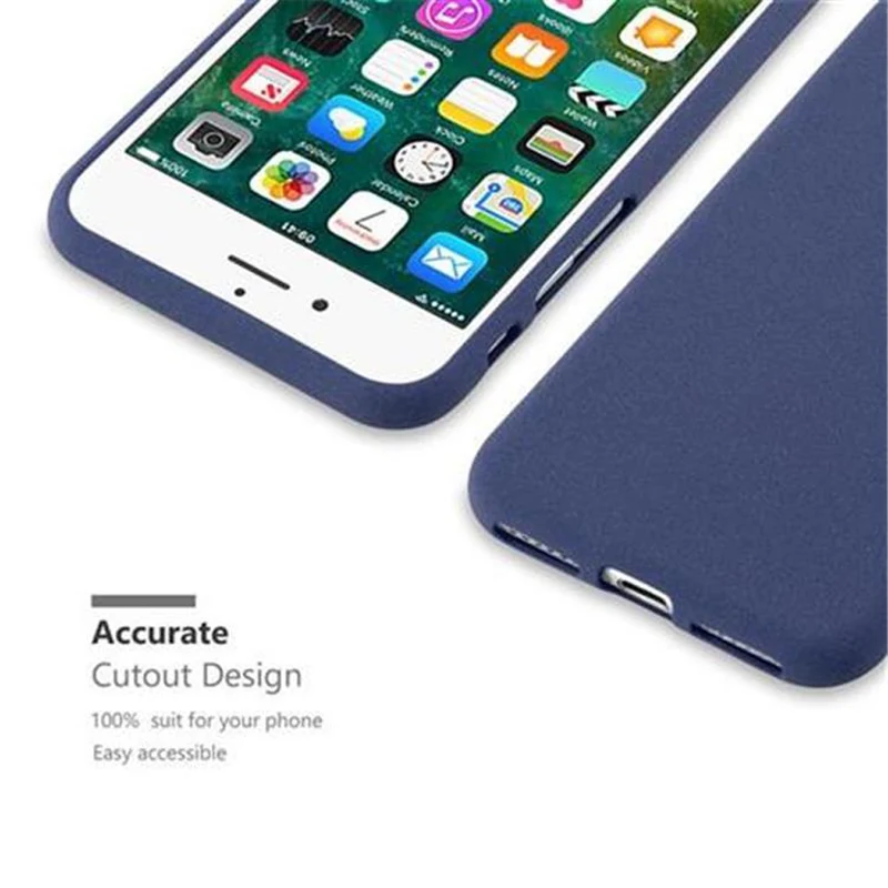 Cadorabo Hülle kompatibel mit Apple iPhone 7 / 7S / 8 / SE 2020 Schutzhülle aus flexiblem TPU Silikon